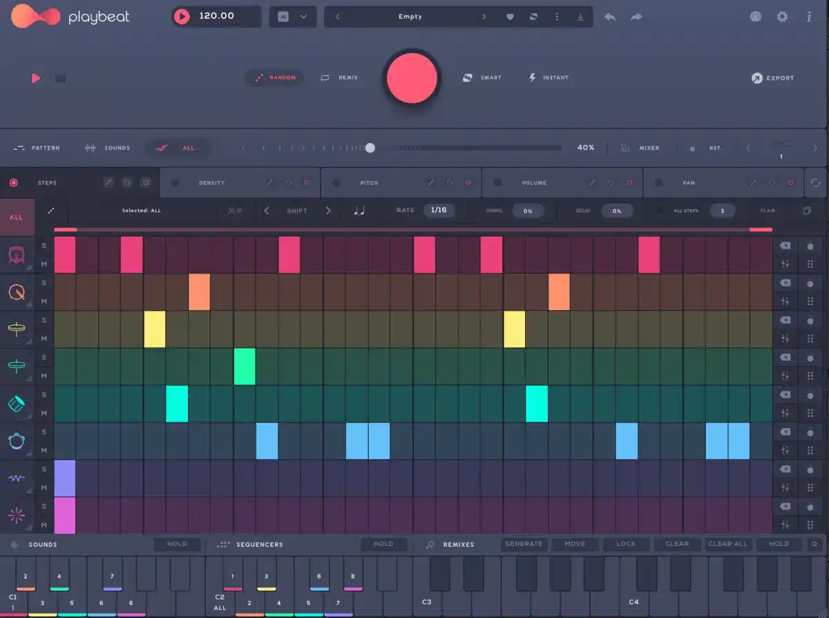Playbeat 4 Interface